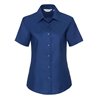 Russell Collection Ladies Short Sleeve Easy Care Oxford Shirt