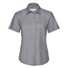 Russell Collection Ladies Short Sleeve Easy Care Oxford Shirt