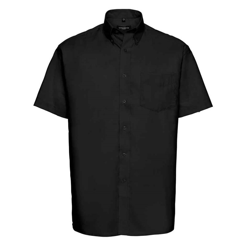 Russell Collection Short Sleeve Easy Care Oxford Shirt