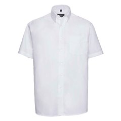 Russell Collection Short Sleeve Easy Care Oxford Shirt