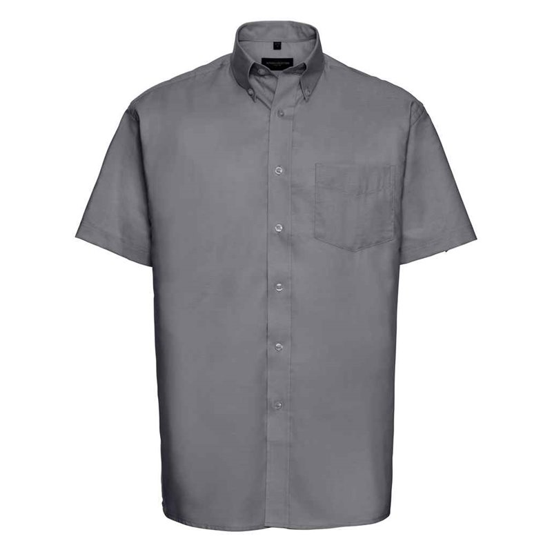 Russell Collection Short Sleeve Easy Care Oxford Shirt