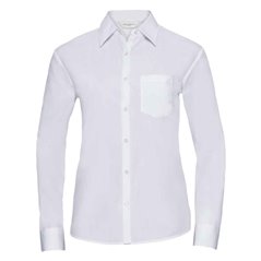 Russell Collection Ladies Long Sleeve Easy Care Poplin Shirt