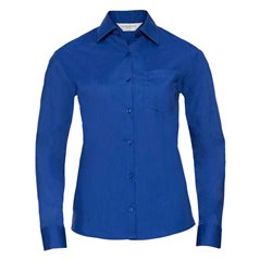 Russell Collection Ladies Long Sleeve Easy Care Poplin Shirt