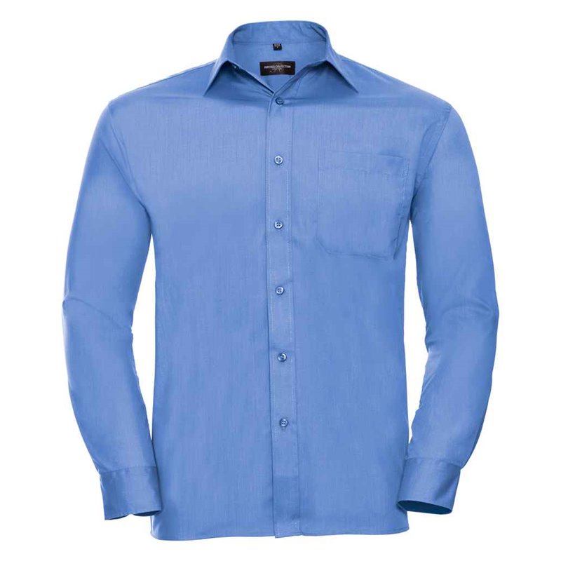 Russell Collection Long Sleeve Easy Care Poplin Shirt