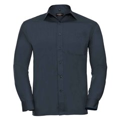 Russell Collection Long Sleeve Easy Care Poplin Shirt