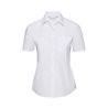 Russell Collection Ladies Short Sleeve Easy Care Poplin Shirt