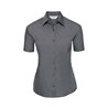 Russell Collection Ladies Short Sleeve Easy Care Poplin Shirt