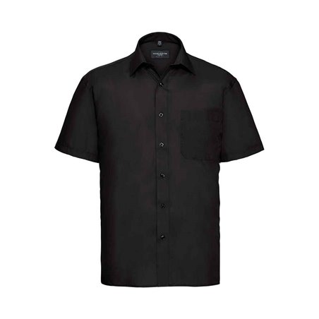Russell Collection Short Sleeve Easy Care Poplin Shirt