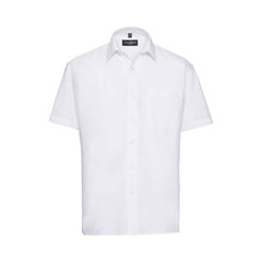 Russell Collection Short Sleeve Easy Care Poplin Shirt