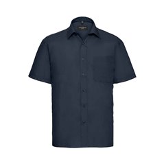 Russell Collection Short Sleeve Easy Care Poplin Shirt