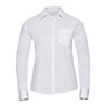 Russell Collection Ladies Long Sleeve Easy Care Cotton Poplin Shirt