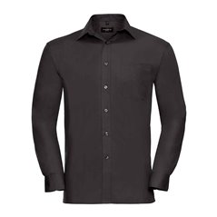Russell Collection Long Sleeve Easy Care Cotton Poplin Shirt