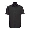 Russell Collection Short Sleeve Easy Care Cotton Poplin Shirt