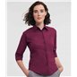 Russell Collection Ladies 3/4 Sleeve Easy Care Fitted Shirt
