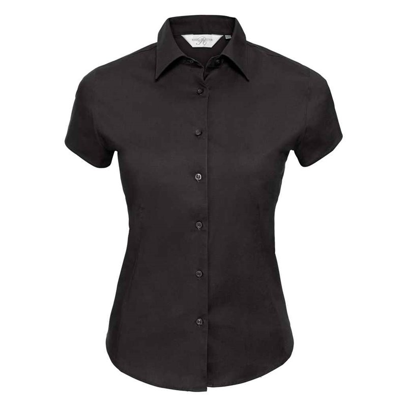 Russell Collection Ladies Short Sleeve Easy Care Fitted Shirt