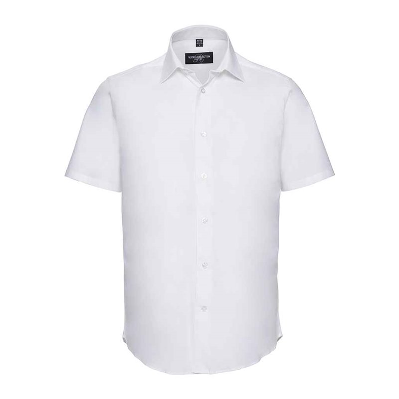 Russell Collection Short Sleeve Easy Care Fitted Shirt