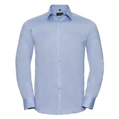 Russell Collection Long Sleeve Herringbone Shirt