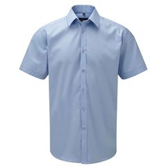 Russell Collection Short Sleeve Herringbone Shirt