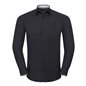 Russell Collection Long Sleeve Contrast Ultimate Stretch Shirt