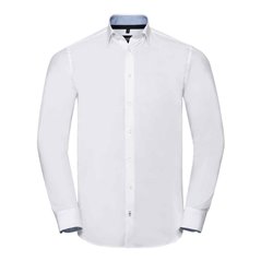 Russell Collection Long Sleeve Contrast Ultimate Stretch Shirt