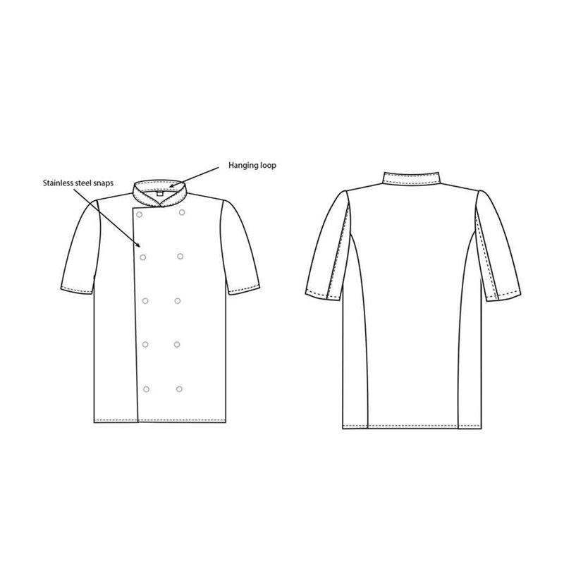 Dennys Short Sleeve Chef's Jacket