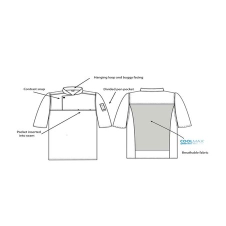 AFD Short Sleeve Chef's Tunic