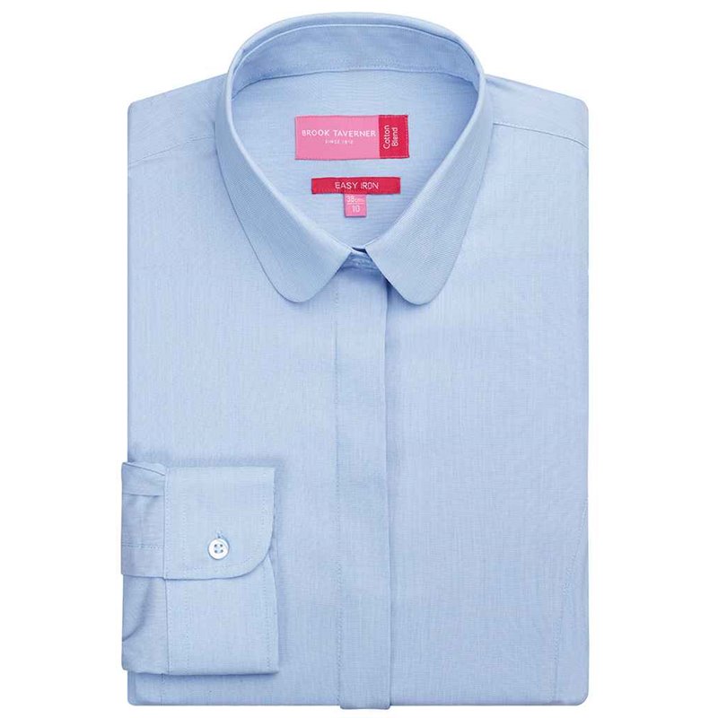 Brook Taverner Ladies Trevi Long Sleeve Poplin Shirt