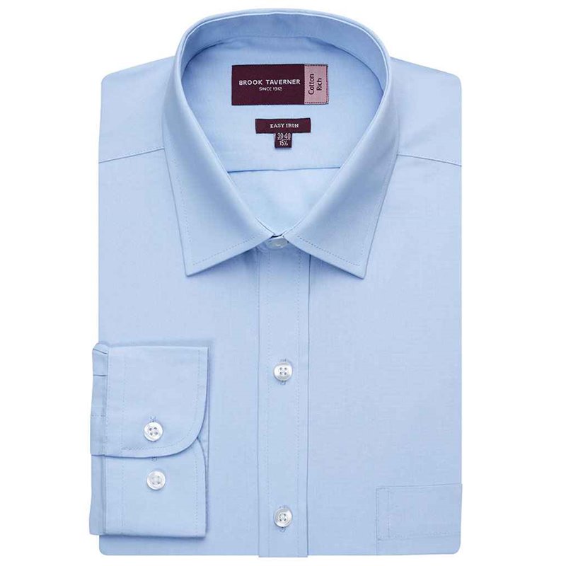 Brook Taverner Rapino Long Sleeve Poplin Shirt
