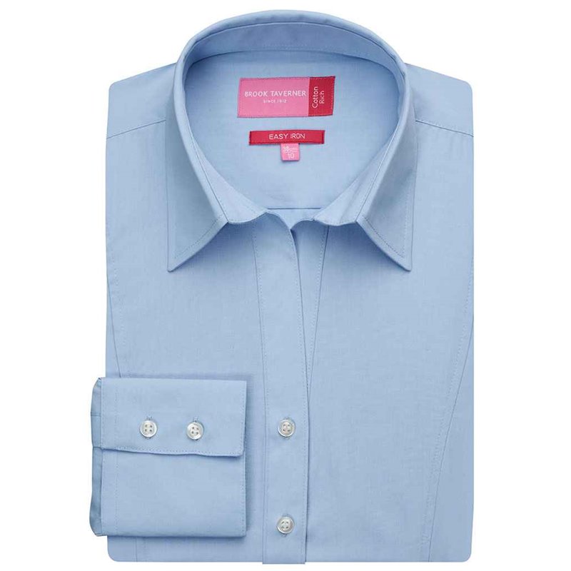 Brook Taverner Ladies Palena Long Sleeve Poplin Shirt