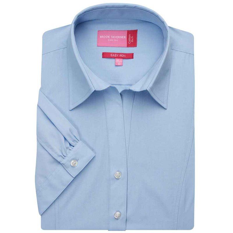 Brook Taverner Ladies Paduli Short Sleeve Poplin Shirt
