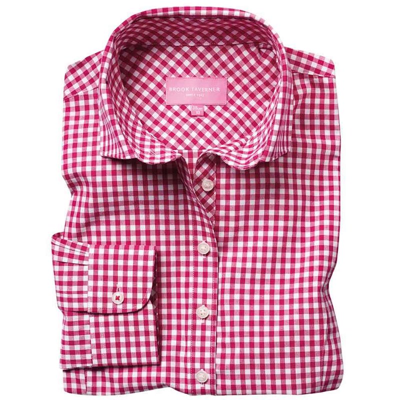 Brook Taverner Ladies Kansas Gingham Long Sleeve Shirt