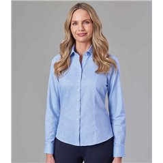 Brook Taverner Ladies Aspen Long Sleeve Oxford Shirt