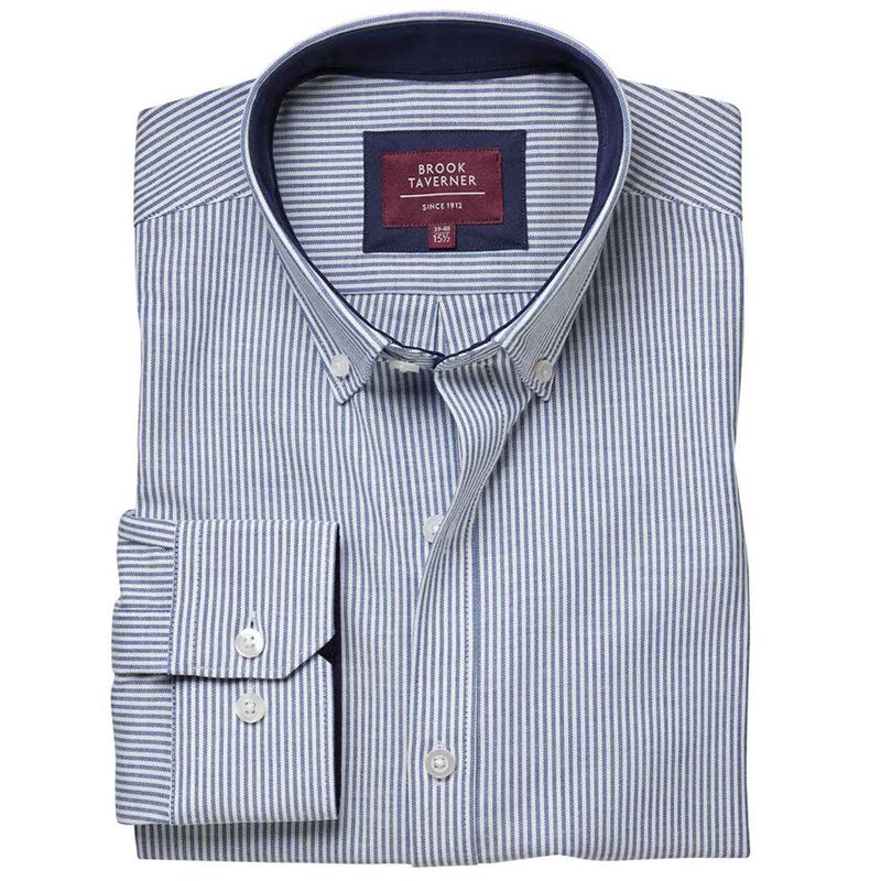Brook Taverner Lawrence Long Shirt Stretch Oxford Shirt
