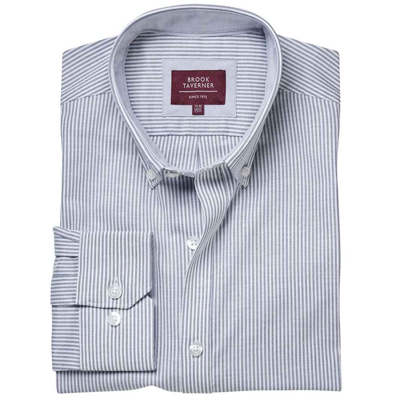 Brook Taverner Lawrence Long Shirt Stretch Oxford Shirt