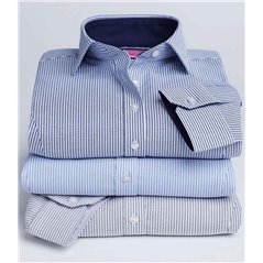 Brook Taverner Ladies Mirabel Long Sleeve Stretch Oxford Shirt