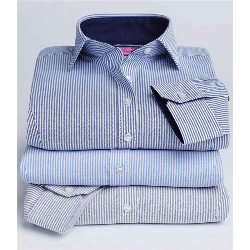 Brook Taverner Ladies Mirabel Long Sleeve Stretch Oxford Shirt