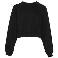 Bella Ladies Raglan Cropped Pullover Sweatshirt