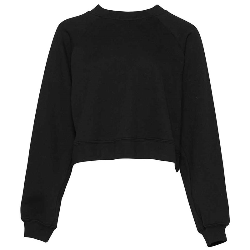 Bella Ladies Raglan Cropped Pullover Sweatshirt