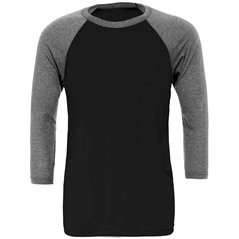 Canvas Unisex 3/4 Sleeve Baseball T-Shirt