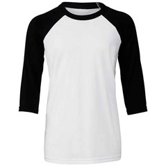 Canvas Youths 3/4 Sleeve Baseball T-Shirt
