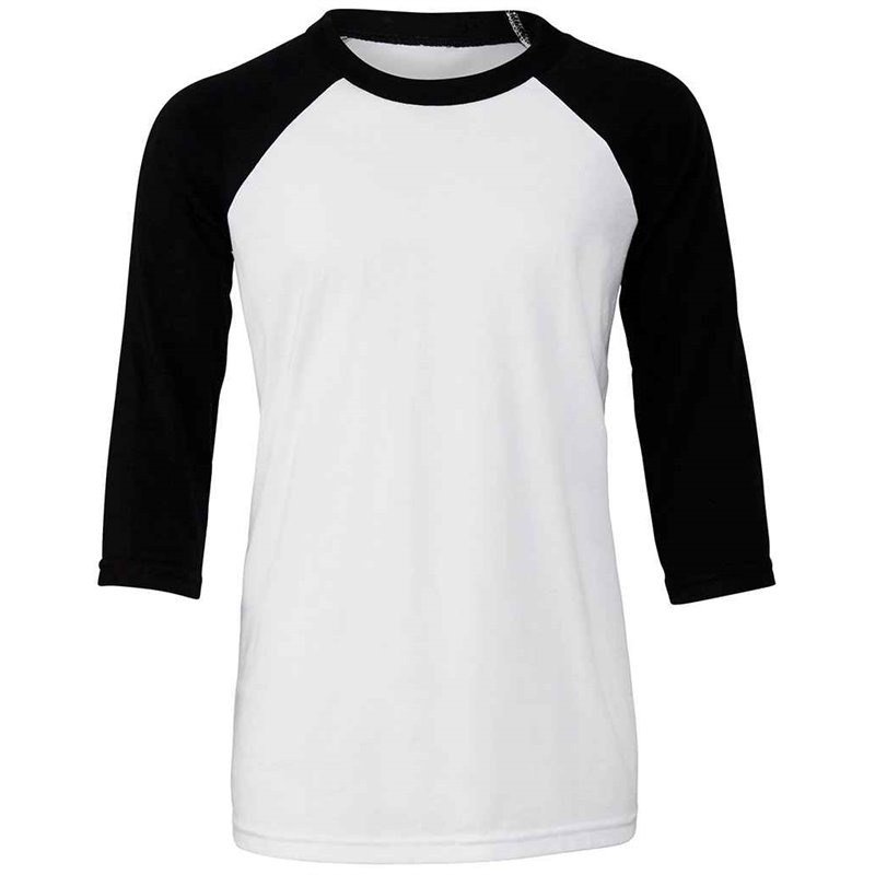 Canvas Youths 3/4 Sleeve Baseball T-Shirt