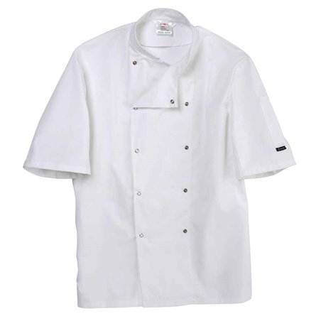 Dennys Short Sleeve Press Stud Chef's Jacket