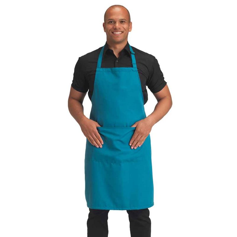 Dennys Polyester Bib Apron with Pocket