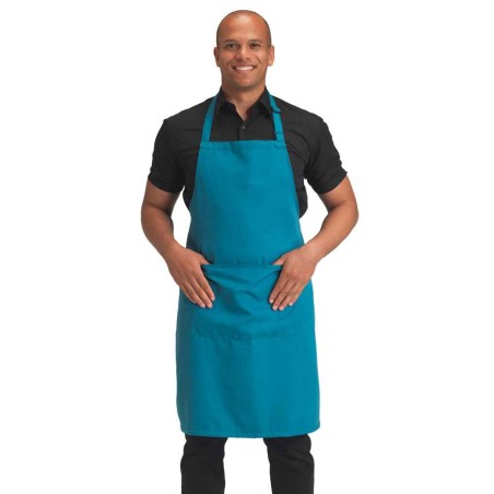 Dennys Polyester Bib Apron with Pocket