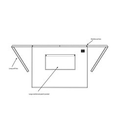 Dennys Polyester Waist Apron with Pocket