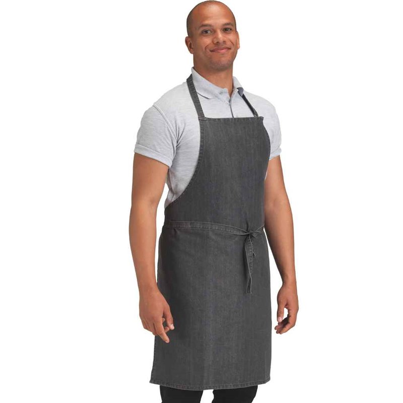 Dennys Cross Dyed Denim Bib Apron