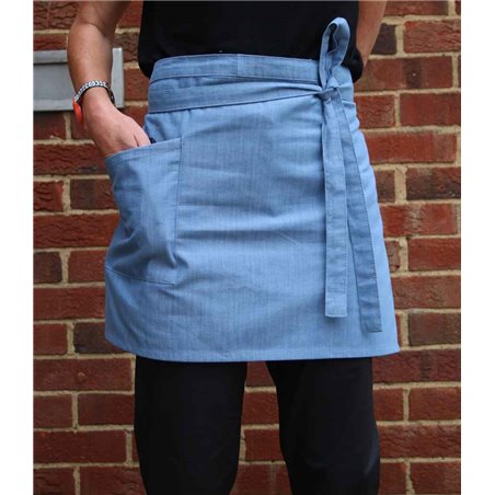 Dennys Cross Dyed Denim Waist Apron with Pocket