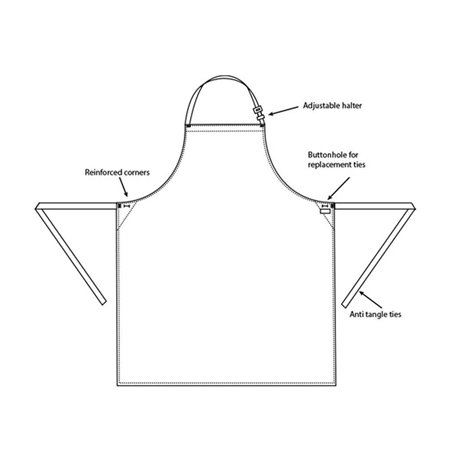 Dennys Stripe Bib Apron