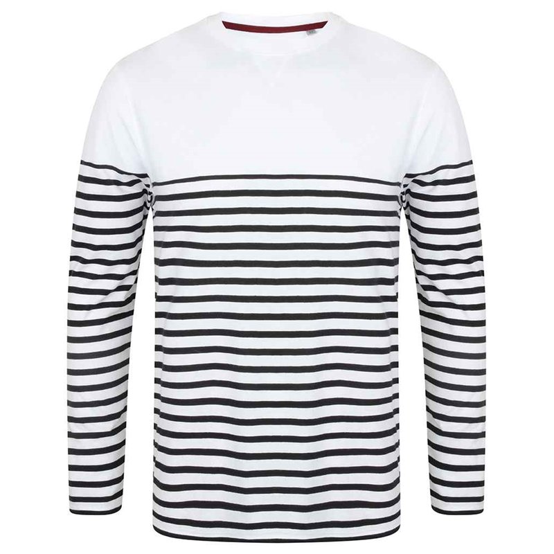 Front Row Unisex Long Sleeve Breton Striped T-Shirt