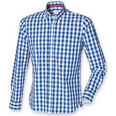 Front Row Long Sleeve Checked Cotton Shirt
